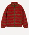 Pendleton Mens Jacquard Sherpa Fleece Jacket In Red