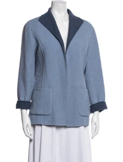 Pre-owned Pendleton Merino Wool Jacket In Blue