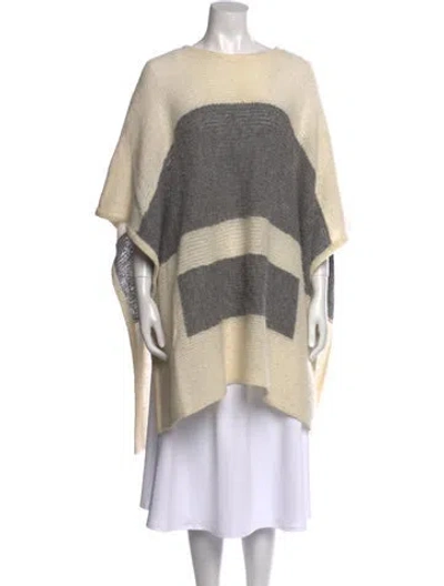 Pre-owned Pendleton Merino Wool Striped Sweater In Neutral