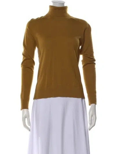 Pre-owned Pendleton Merino Wool Turtleneck Sweater In Neutrals