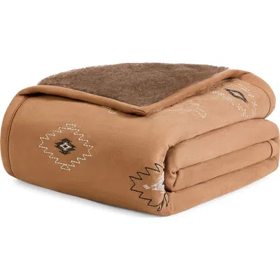 Pendleton Mesilla Faux Suede Throw In Brown