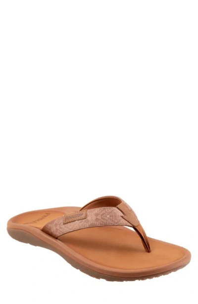 Pendleton Mono Carico Flip Flop In Tan