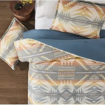 Pendleton Mystic Lake Comforter In Cream;blue