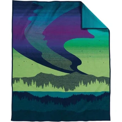Pendleton Northern Lights Throw In Blue,green
