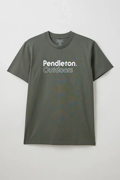 Pendleton Outdoors Graphic Tee In Cypress/white, Men's At Urban Outfitters