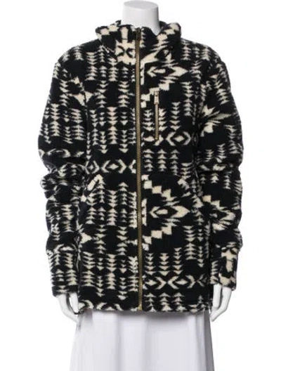 Pre-owned Pendleton Patterned Jacket In Black
