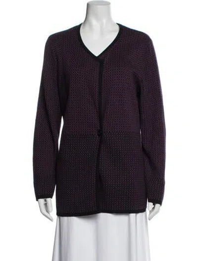 Pre-owned Pendleton Patterned Jacket In Purple