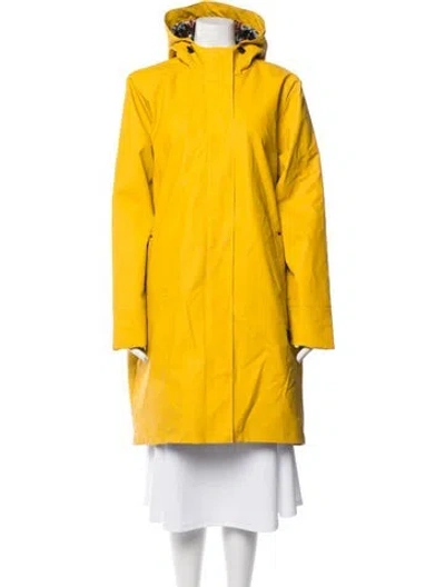 Pre-owned Pendleton Patterned Parka In Yellow