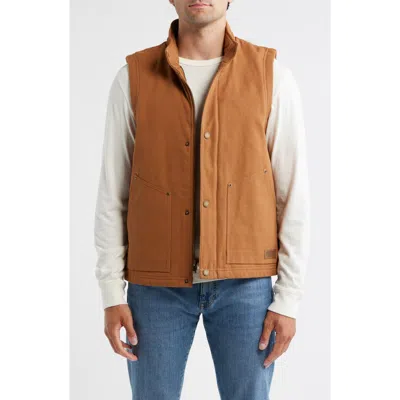 Pendleton Pine Grove Cotton Canvas Vest In Brown