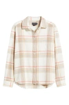 Pendleton Plaid Cotton Flannel Button-up Shirt In Ivory Multi Plaid