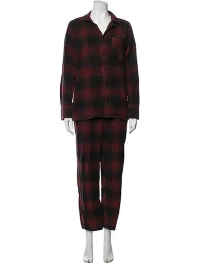 Pre-owned Pendleton Plaid Print Pant Set In Multicolor