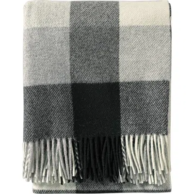 Pendleton Plaid Washable Wool Throw In Black