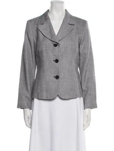 Pre-owned Pendleton Printed Blazer In Gray