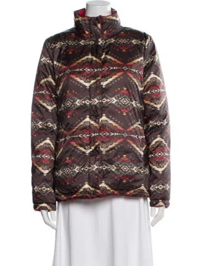Pre-owned Pendleton Printed Down Jacket In Multi