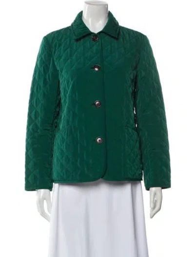 Pre-owned Pendleton Printed Evening Jacket In Green
