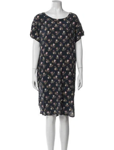 Pre-owned Pendleton Printed Knee-length Dress In Blue