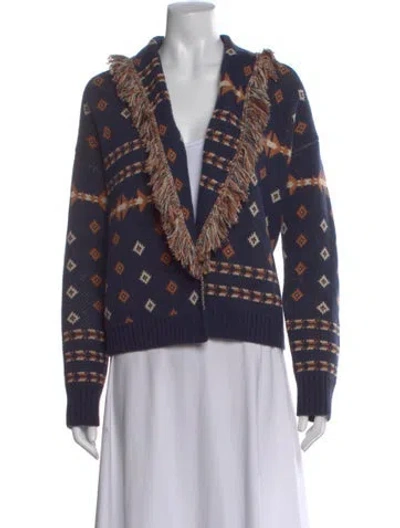 Pre-owned Pendleton Printed Sweater In Blue