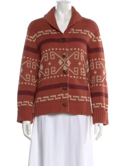 Pre-owned Pendleton Printed Sweater In Orange