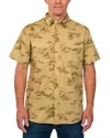 Pendleton Laramie Cowboy Print Short Sleeve Snap-up Western Shirt In Green