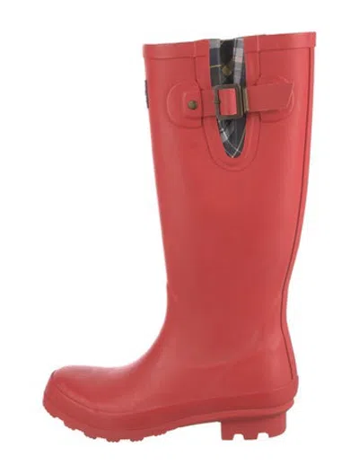 Pre-owned Pendleton Rubber Rain Boots In Red