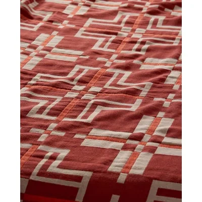 Pendleton San Marcos Persimmon Quilt In Orange,cream