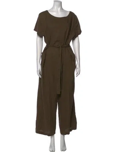 Pre-owned Pendleton Scoop Neck Jumpsuit In Green