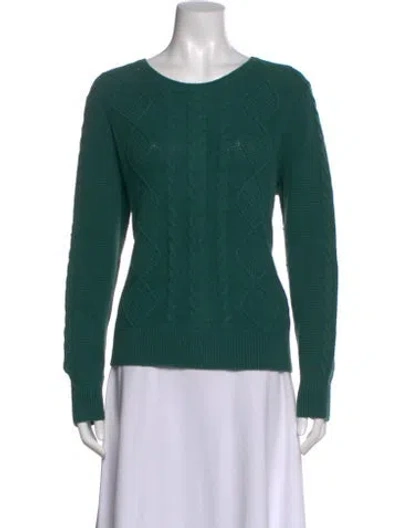 Pre-owned Pendleton Scoop Neck Sweater In Green