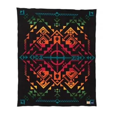 Pendleton Shared Spirit Throw In Black,gold