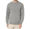 Pendleton Shetland Wool Crewneck Sweater In Light Grey Heather In Multi
