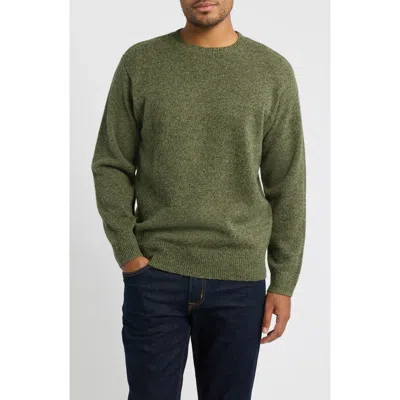 Pendleton Shetland Wool Crewneck Sweater In Green