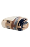 Pendleton Shiprock Printed Plush Throw In Black
