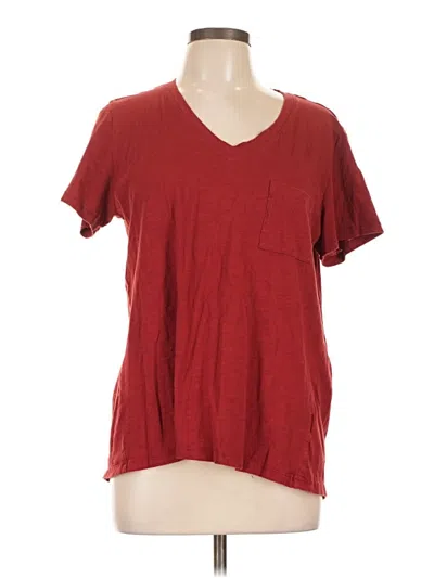 Pre-owned Pendleton Short Sleeve T-shirt In Burgundy