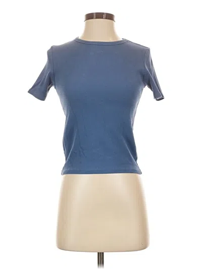 Pre-owned Pendleton Short Sleeve Turtleneck In Blue