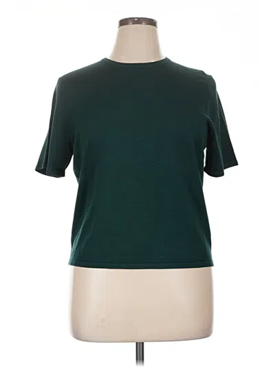 Pre-owned Pendleton Short Sleeve Turtleneck In Green