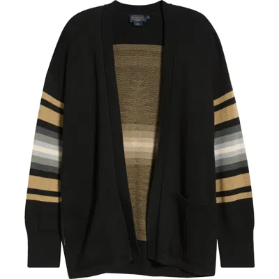Pendleton Sierra Springs Open Front Cardigan In Black