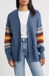 Pendleton Sierra Springs Open Front Cardigan In Blue