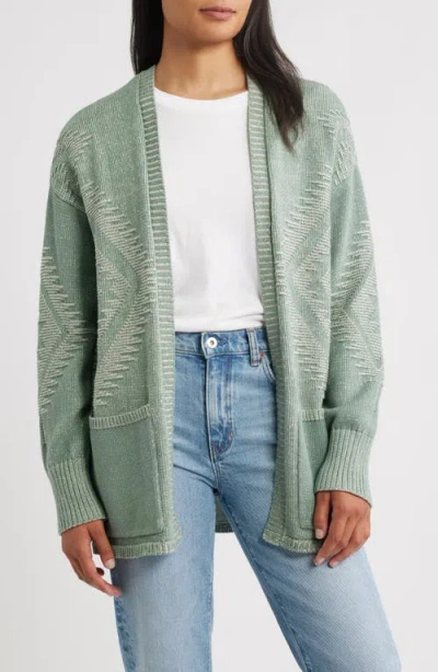Pendleton Sierra Springs Open Front Cardigan In Green