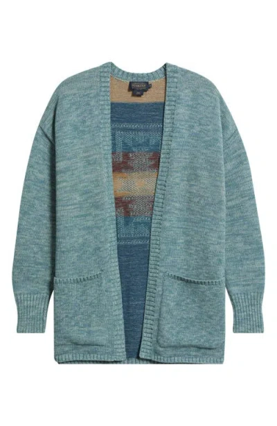 Pendleton Sierra Springs Open Front Cardigan In Green