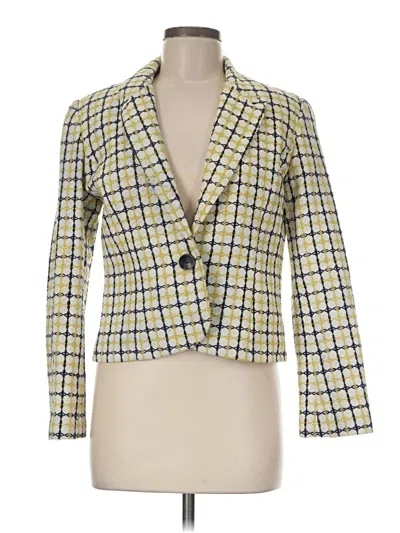 Pre-owned Pendleton Silk Blazer Jacket In Yellow