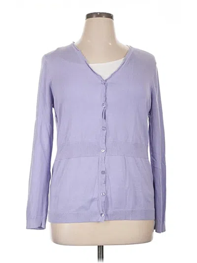 Pre-owned Pendleton Silk Cardigan Sweater In Purple