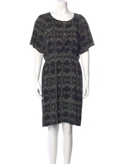 Pre-owned Pendleton Silk Knee-length Dress In Black