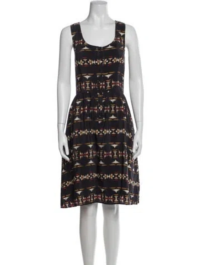 Pre-owned Pendleton Silk Knee-length Dress In Blue