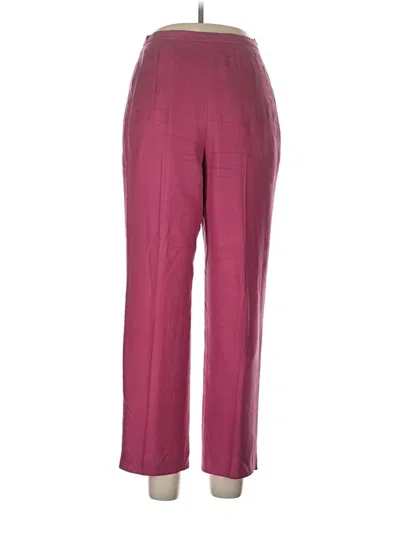 Pre-owned Pendleton Silk Pants In Burgundy