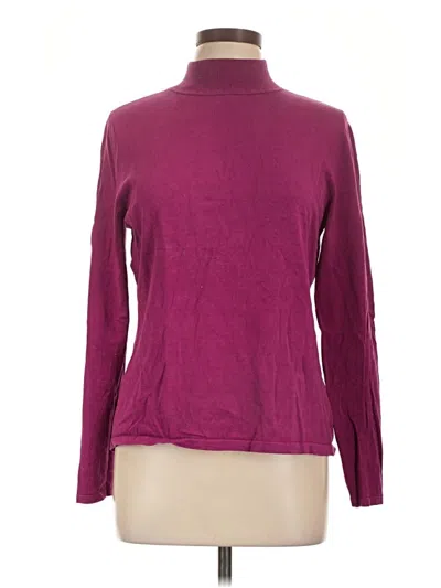 Pre-owned Pendleton Silk Pullover Sweater In Purple