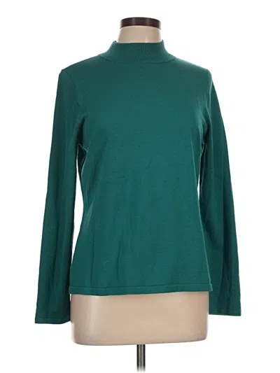 Pre-owned Pendleton Silk Pullover Sweater In Teal