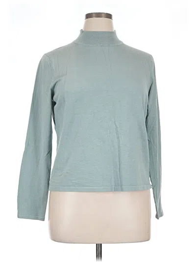 Pre-owned Pendleton Silk Pullover Sweater In Teal