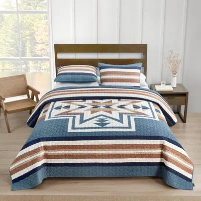 Pendleton Silver City Quilt Blue Mirag Blue Mirage