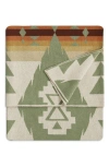 Pendleton Siskiyou Geo Print Throw Blanket In Green