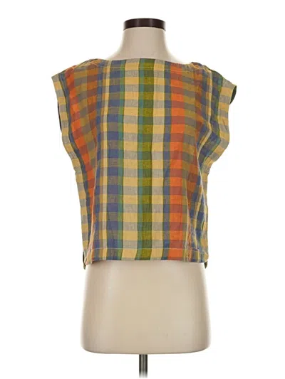Pre-owned Pendleton Sleeveless Blouse In Yellow