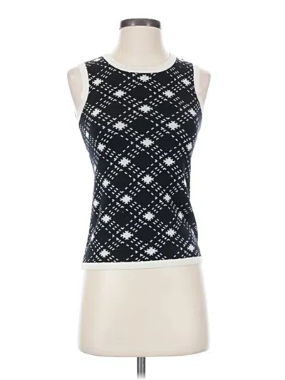 Pre-owned Pendleton Sleeveless Top Black Square Neckline Tops